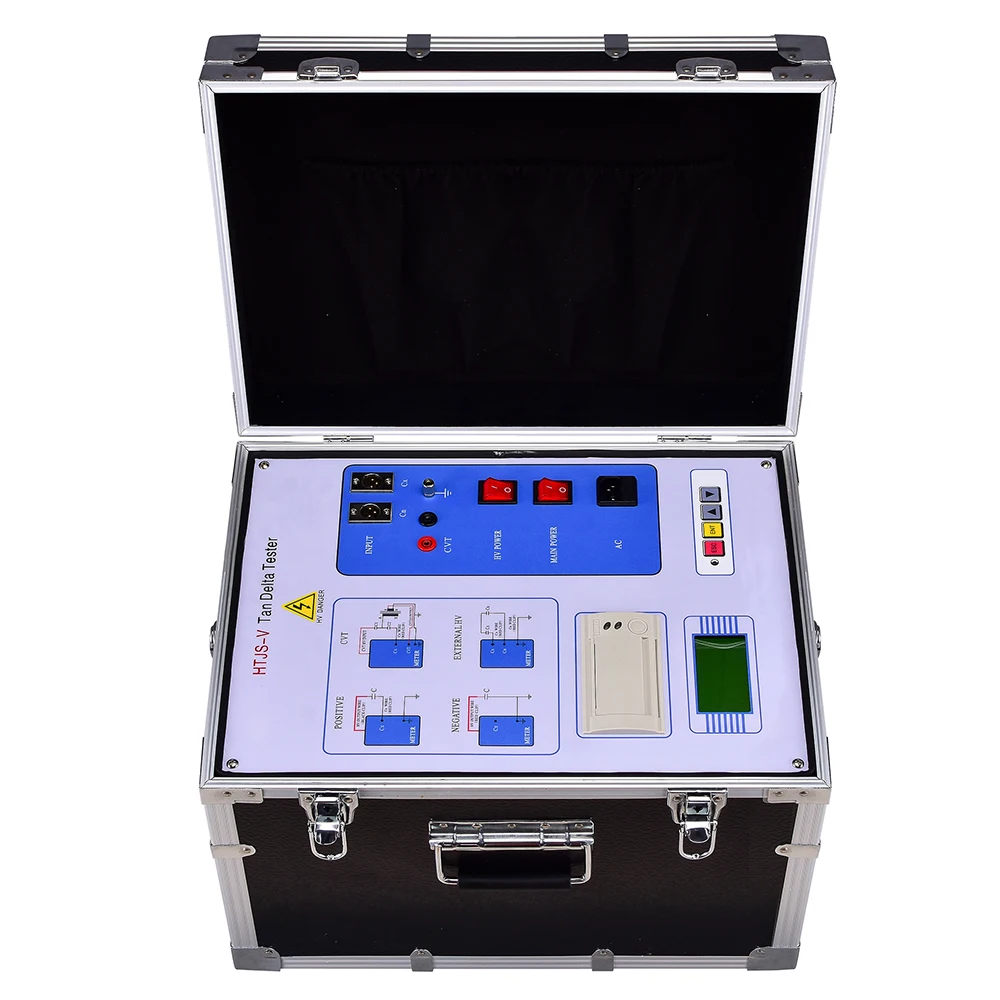 B HTJS-V Full-automatic Anti-interference Dielectric Loss Tester Tan Delta Tester For Transformer Substation