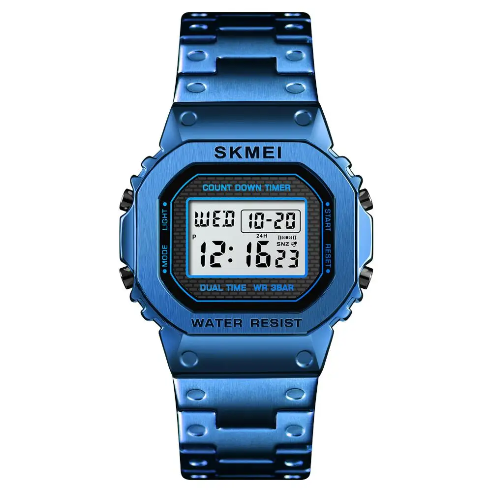 SKMEI 1456 новые мужские цифровые часы электронные наручные светодиодные