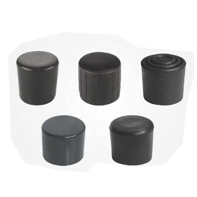 Black round Dia10mm 22mm 30mm rubber leg tips for chair table
