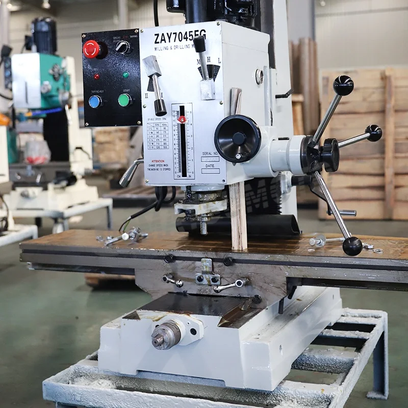 Universal Milling Machine Price Hobby Milling Machine Manual Mills ZX7045FG ZAY7045FG Universal milling and drilling machine