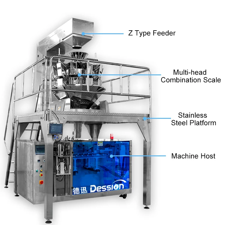 Automatic 227g kelp pouch filling machine seaweed snack doypack premade zipper bag packing and sealing machines