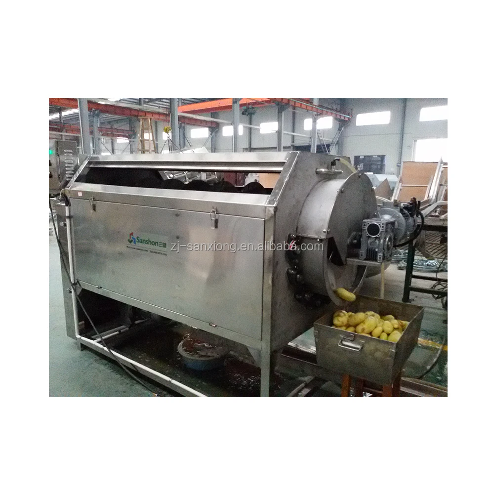 Low-price Continuous potato washing/peeling machine for kiwi/taro/grapefruit