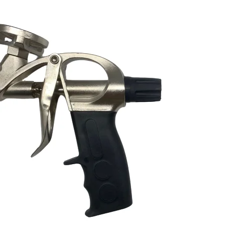 Hand Tools Plated Pu Spray Foam Gun OEM Silver White PU polyurethane foam gun  for Foam Aerosol