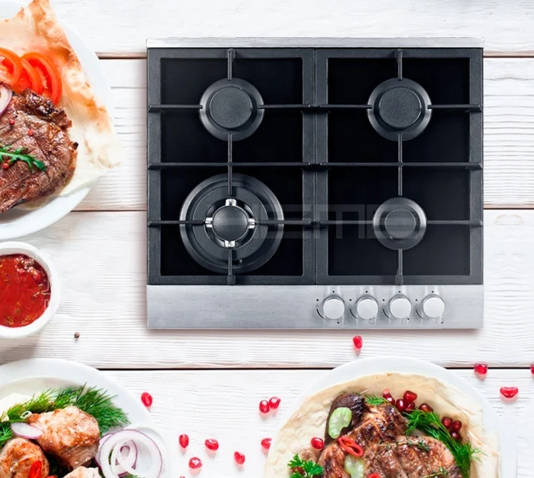 Household Appliances Built-In Installation 4 Burner Gas Stove CE Certification Estufas a Gas