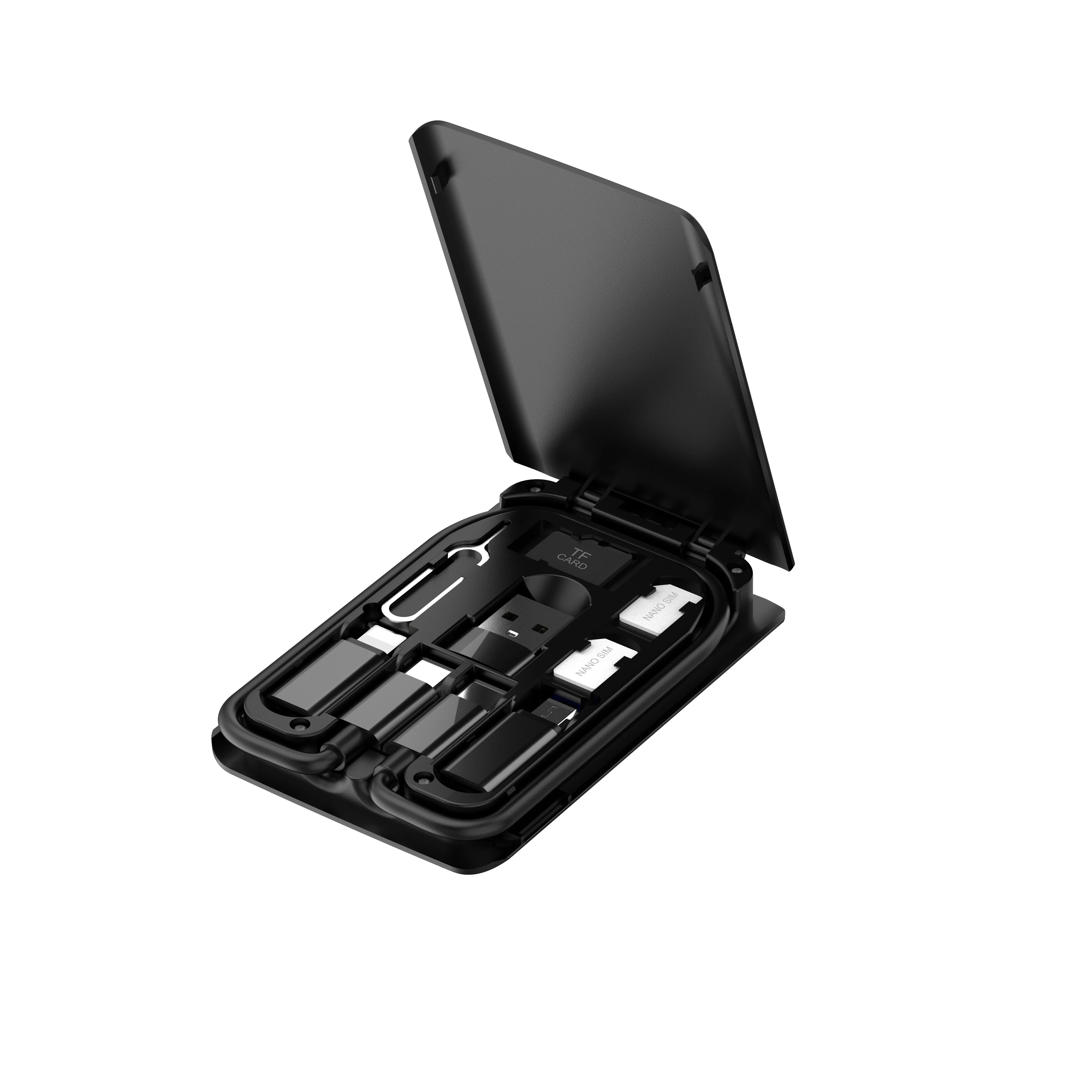  Новогодняя трендовая продукция budi/oem 2020 usb-Кабели 6 в 1 с микро-адаптером кабель передачи данных type c-type c и хранилище карт