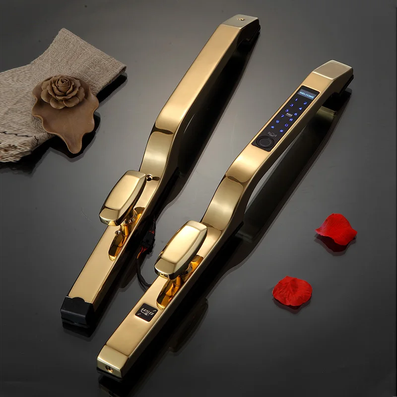 
Smart door lock fingerprint digital door lock for office aluminum glass door 