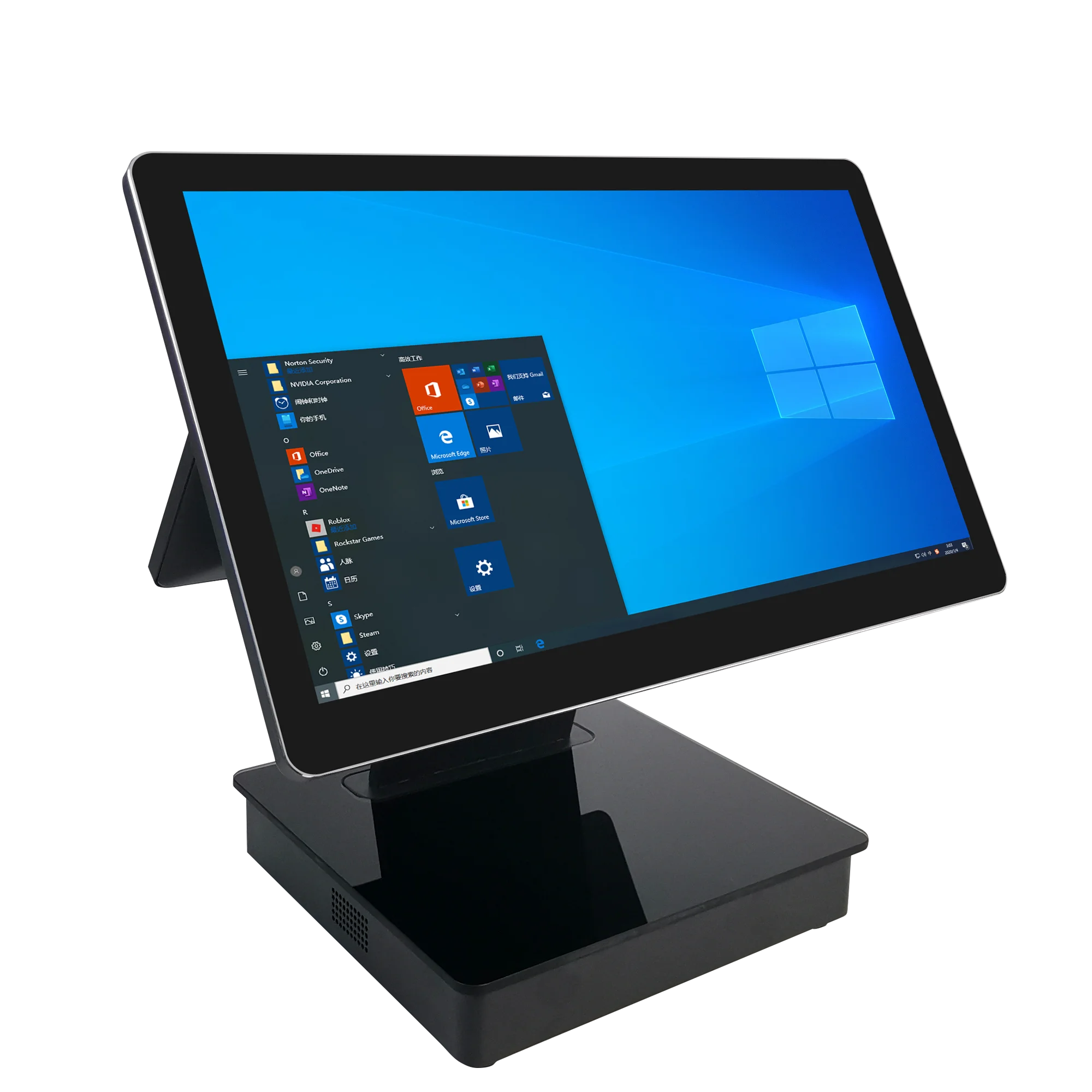 Cheap 15.6 inch Touch Screen Pos Cash Register Dual Screen Terminal All In One Pos System