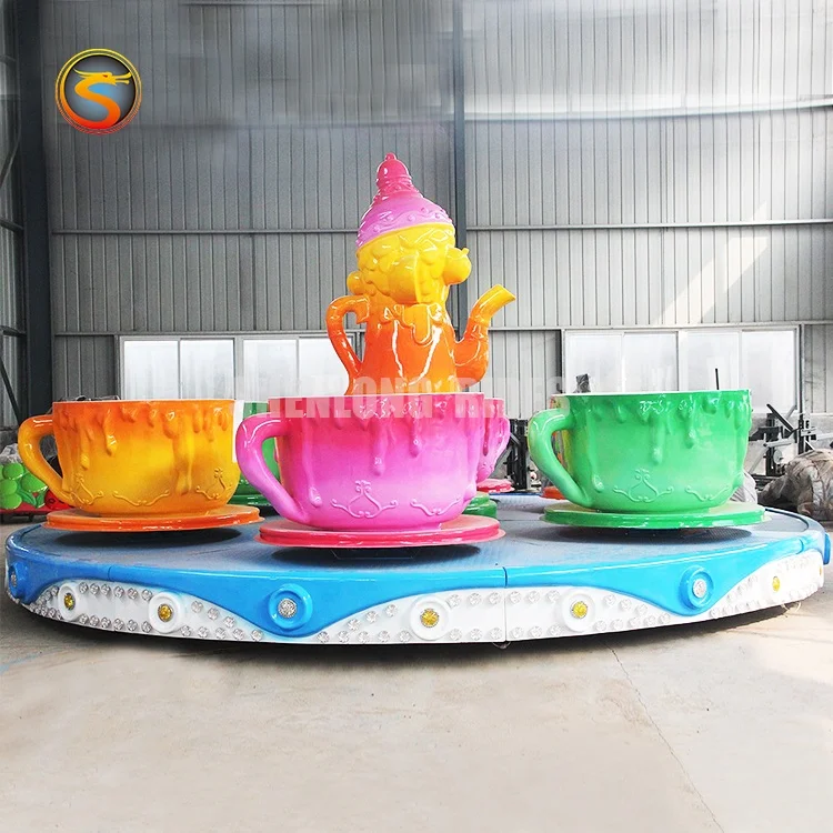 Outdoor amusement rides tea coffee cup rides children favorite portable amusement ride for sale