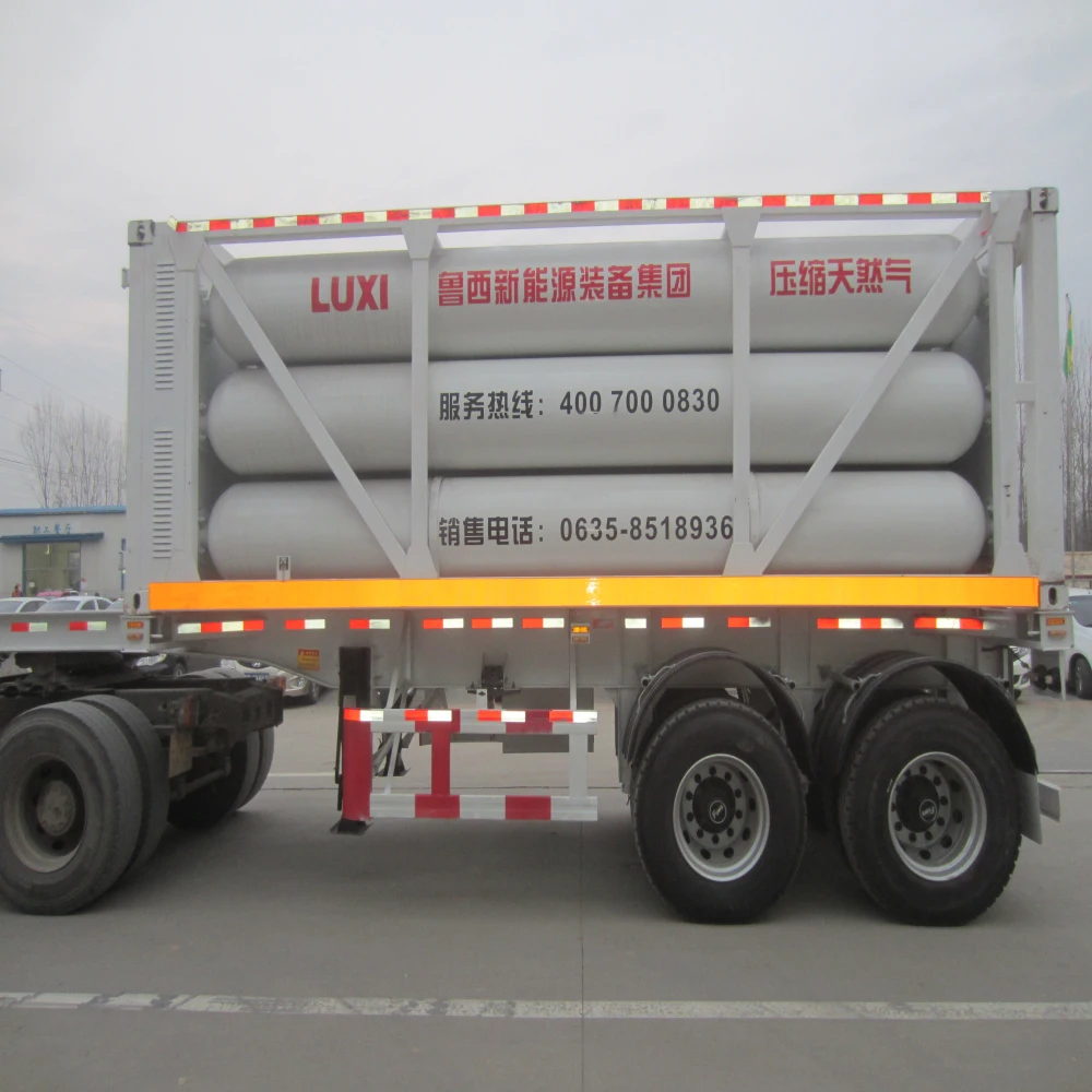 jumbo tube skid container for natural gas