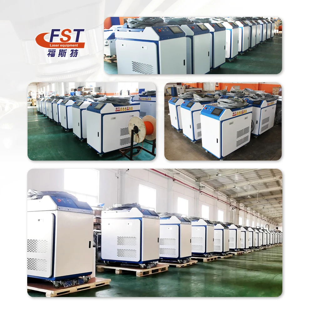FST 2000w 3000w industrial continuous handheld fiber laser cleaning machine to remove rust from jewelry