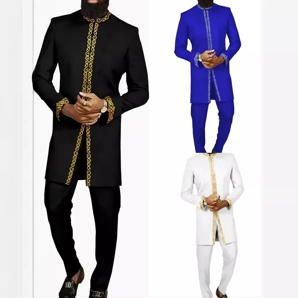 Latest Saudi Arabia Long Sleeve African American French style wholesale mens shirt dubai islamic clothing for men wear