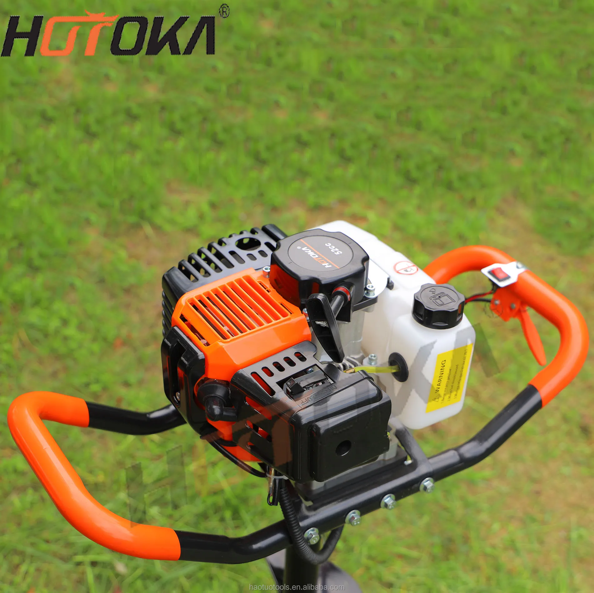 HOTOKA deep hole digger machine 2 stroke 4 stroke 52cc Gasoline Earth Auger Ground Drill Hole Digger Machine