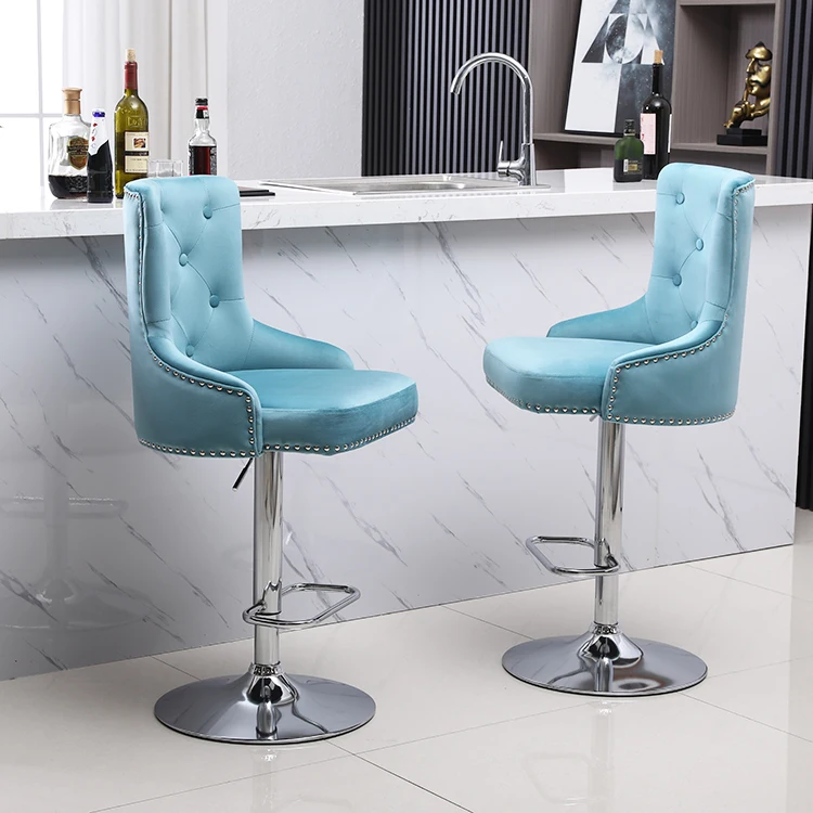 Vintage restaurant modern bar stool chair with back