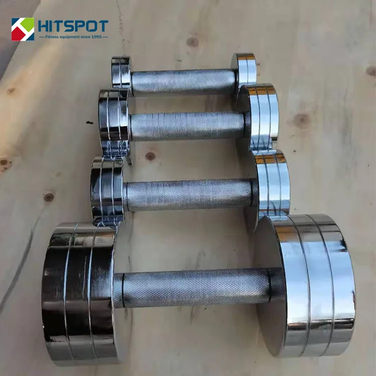 Commercial steel dumbbell weight set lbs bodybuilding gym fitness accessories free weights gym weights dumbbell set