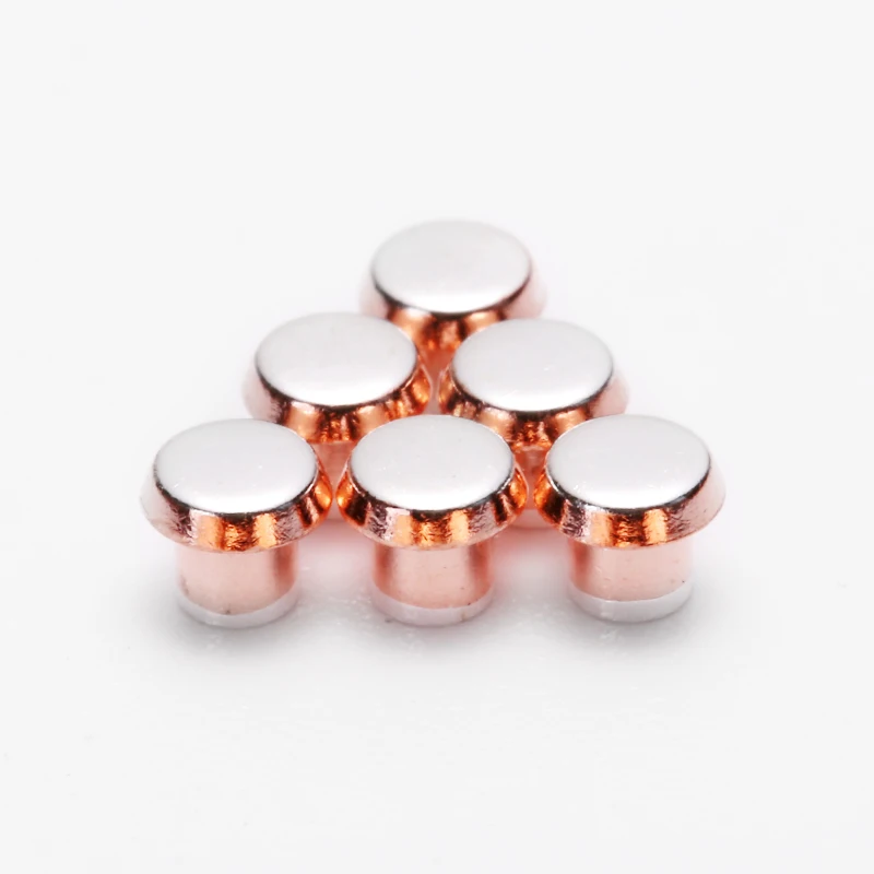 High Quality Stamping Part Silver Alloy Electrical Contacts Trimetal Switch Parts Silver Contact Rivets For Contactor