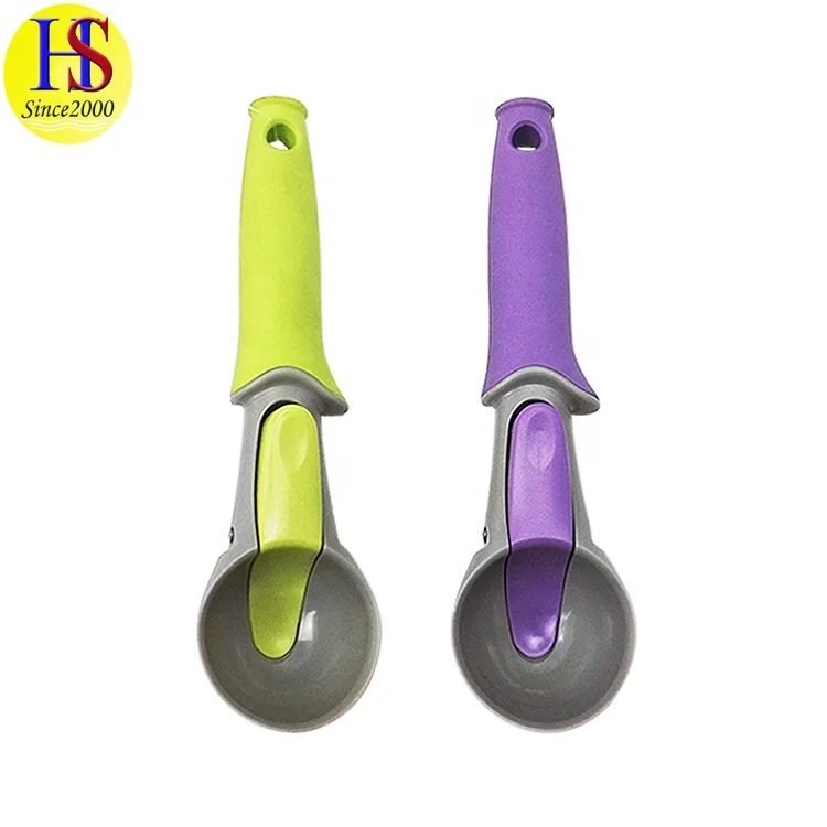 Fruit Frozen Yogurt Scoop Watermelon Baller Cookie Cheap Ice Cream Plastic Spoon