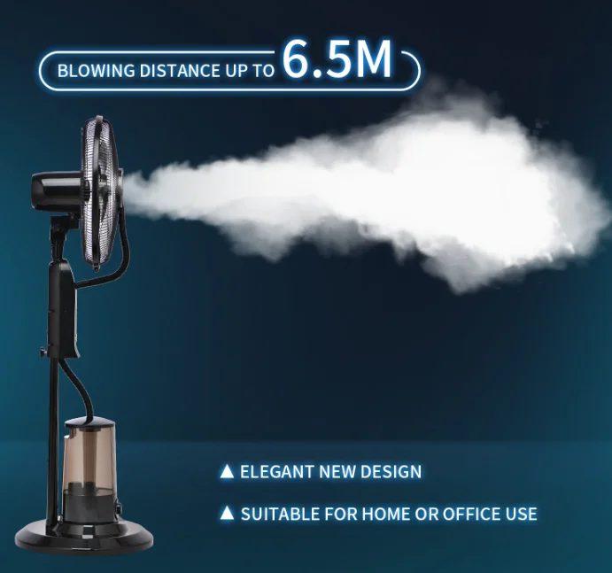 And Outdoor Standing Spray Cooling Water Mist Fan The New Design Wholesales Remote Control Air Indoor Electric Plastic Pedestal