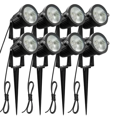 Умные светодиодные Ландшафтные светильники с изменением цвета RGB светодиодный садовый светильник для дорожек подставкой-шипами и ландшафтный