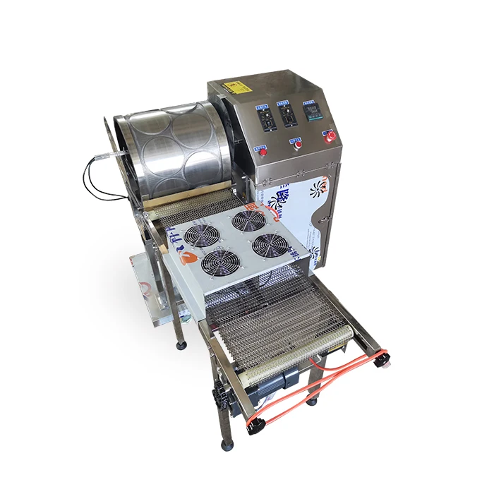 Fully Automatic Chapati Lumpia Forming 2 Lines Temperature Control Roti Making Machine