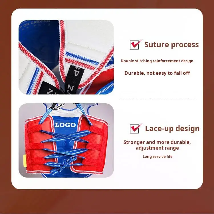 Taekwondo Protectors Headgear Arm Guard Leg & Instep Guard Chest Guard for Taekwondo Training  protective gear 6 piece set