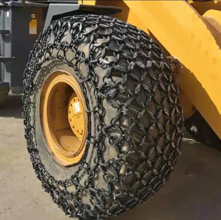 High qualify 20-50 Ton Tires and tire protection chain for loader