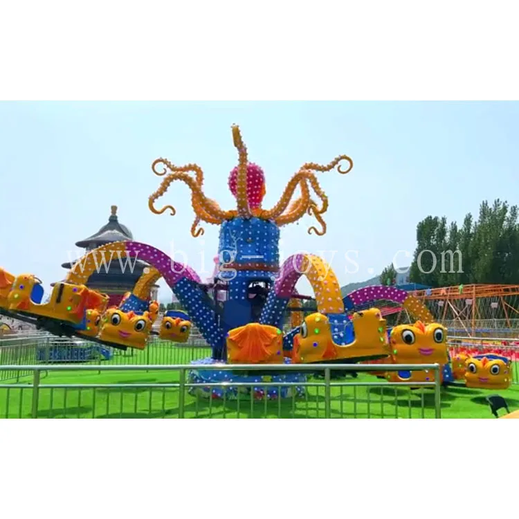 Outdoor large rotating octopus amusement equipment Stimulating amusement equipment Factory direct sales