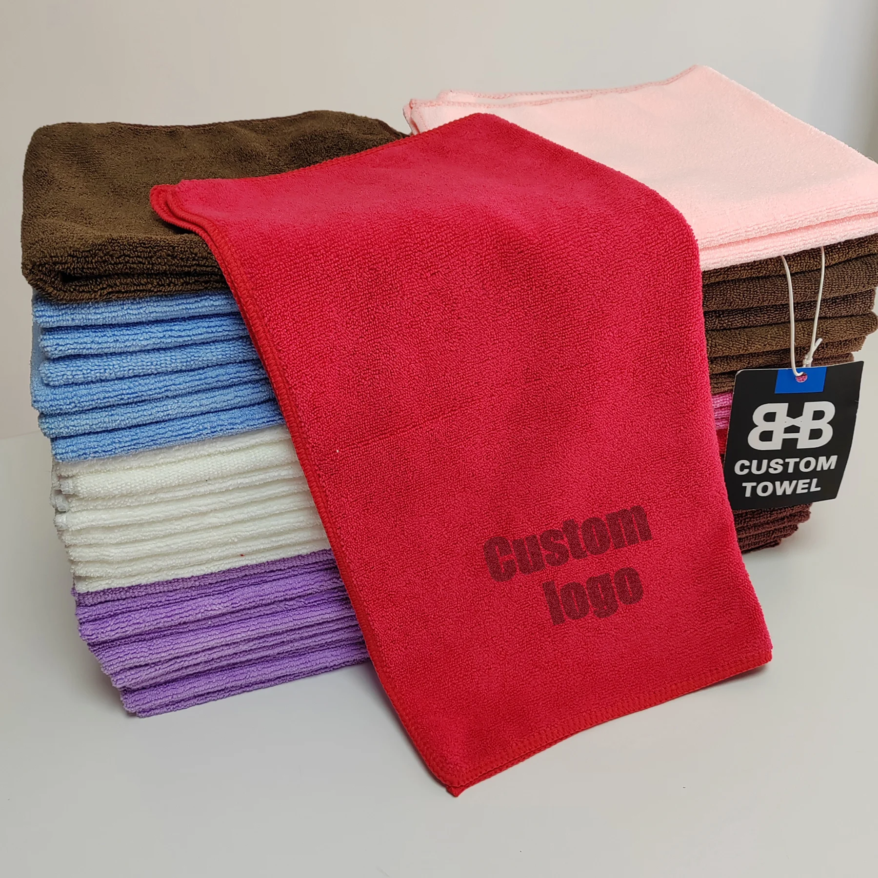 premium 350gsm Car Wash Towel Microfiber Cleaning Cloth 40*40cm
