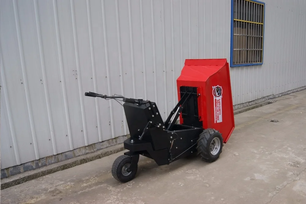 CE Approved 500KGS load capacity mini dumper high quality electric power log trailer