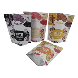 2022 New Design 85g 3oz Pistachio Nuts Dried Food Packing Matte Reusable Bags Fresh Food Storage Bag Snacks Zipper Pouch