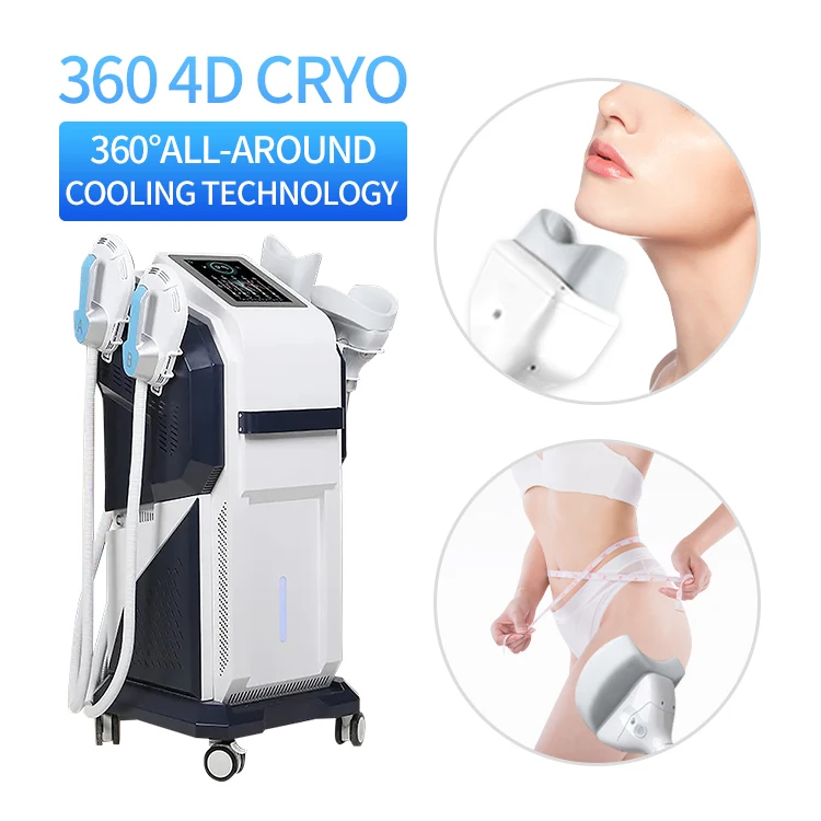 360 Cryotherapy Cool Tech 2in1 Cryo Vacuum Suction 6 size handles Body Slimming machine for Salon/spa/studio