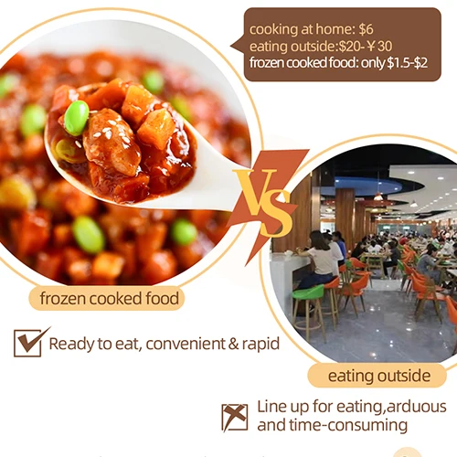 For worker and lazy bento Well quickly dish Kung Pao Chicken cover noodles and rice Suitable for restaurant pre made dishes