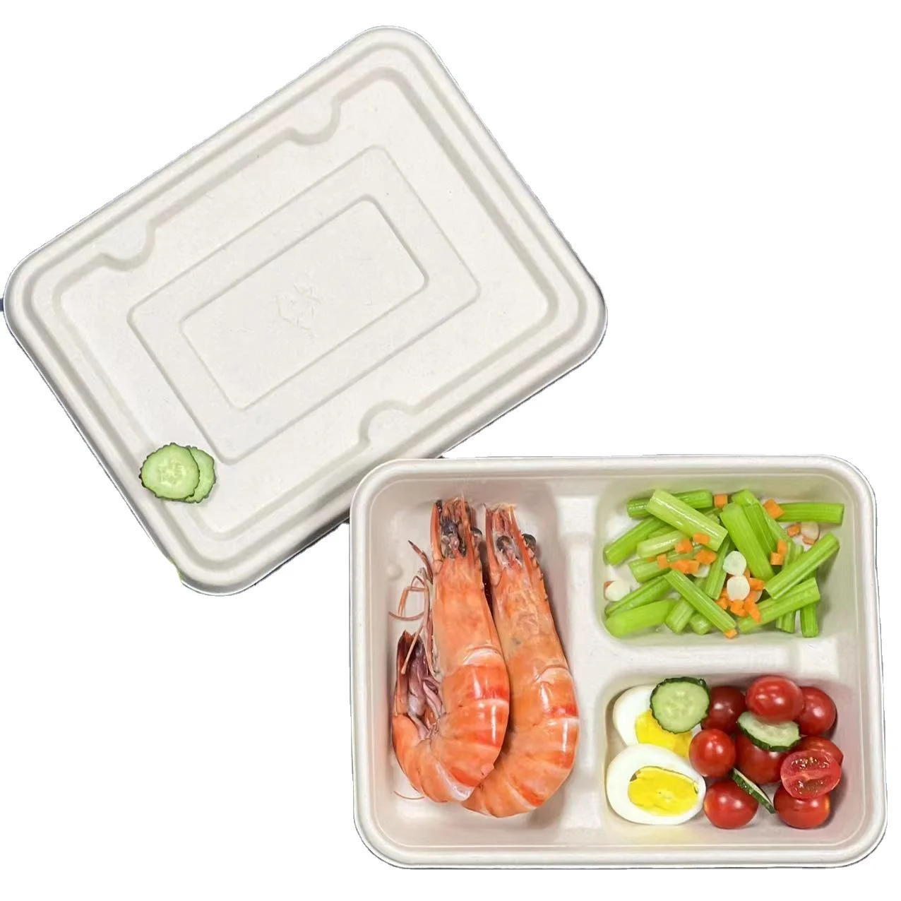 High Quality Disposable Bagasses  Plates Food Dinner Set Disposable compostable Plate  Bagasse Eco Friendly240423 tableware