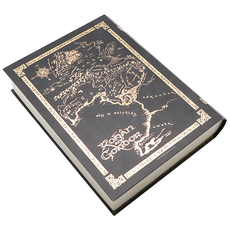 Factory Hardcover Rigid Paper Luxury Logo Custom Printed Decorative Vintage Style Cardboard Fake Book Gift Box