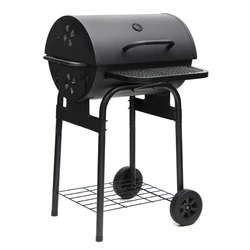 Back yard backyard gatherings beaches family reunions durable Black Barrel Charcoal Grill