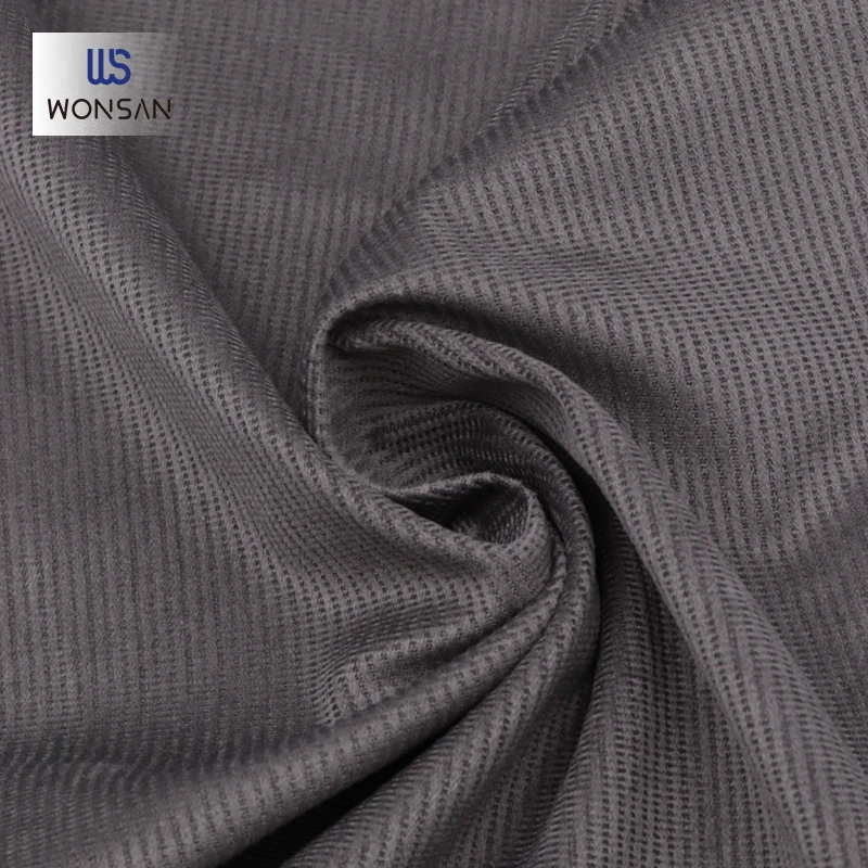 100%P Corduroy Tricot fabric/warp knitting Outdoor casual coat pants fabric Comfortable touching