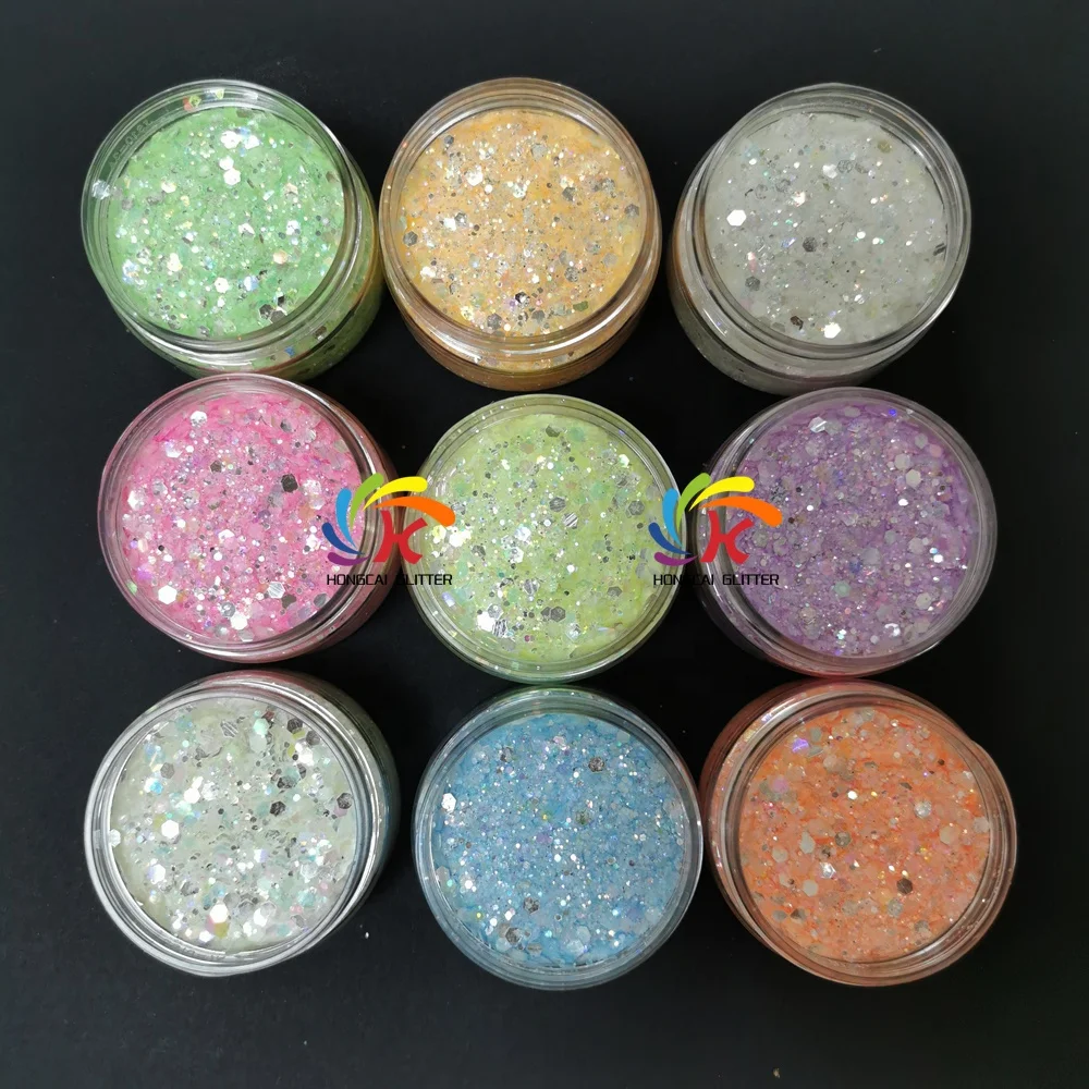Bulk Glow Glitter in the dark chunky mix for Tumbler Crafts Glitter