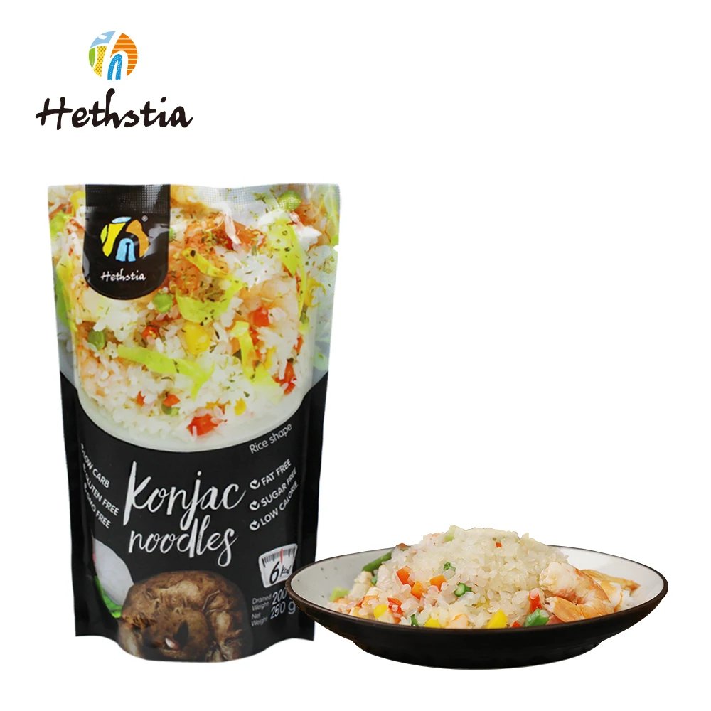 Healthy Low-Calorie Low-Carb Plant-Based Wholesale Konjac Instant Rice In Bulk