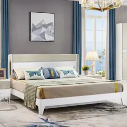 2023 modern bedroom furniture set luxury king size bed mdf