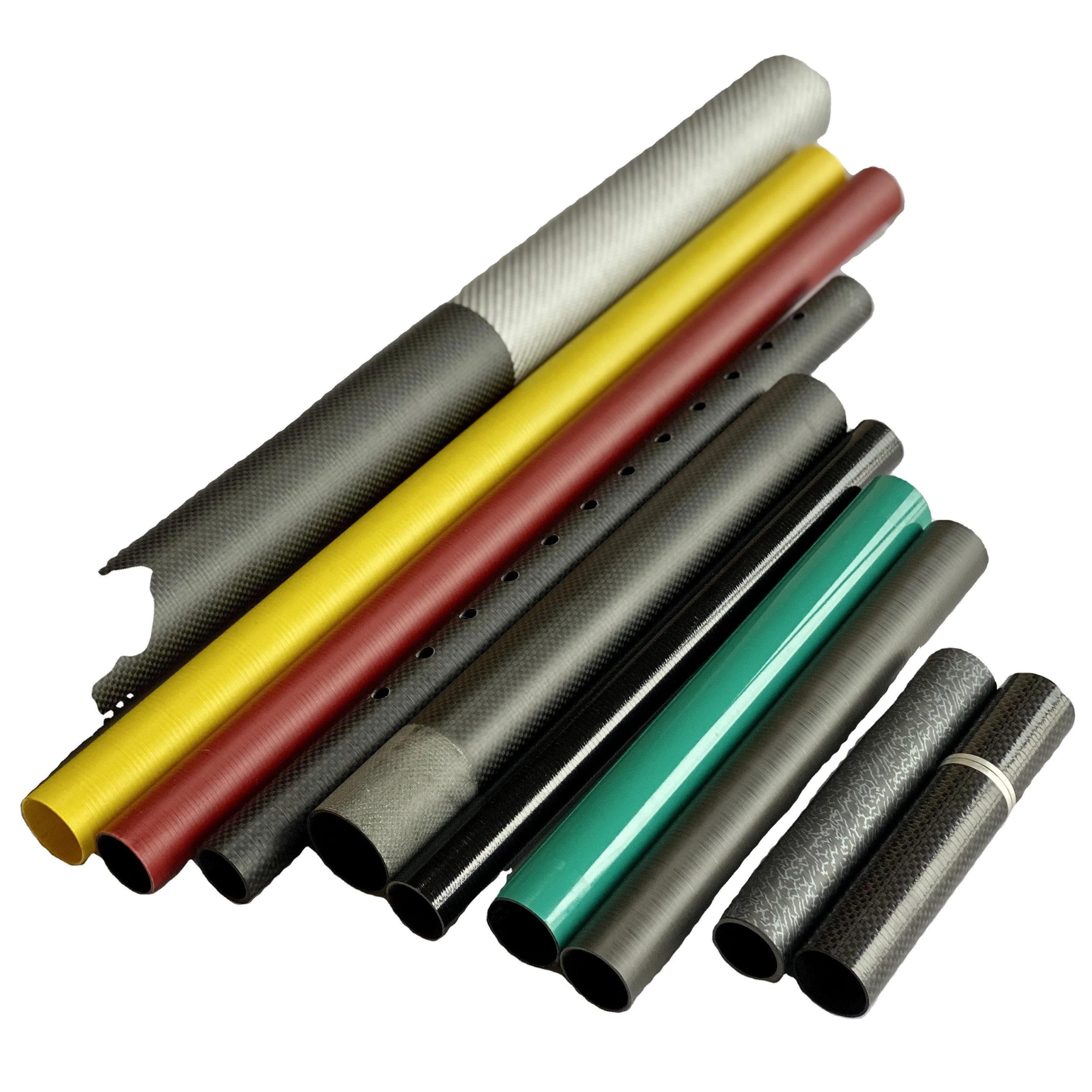 Carbon Fibre Sailboat Mast 50mm 60mm Diameter/2m 3m 4m 5m 9m 10m Long 3k Roll Wrapped Fiber Tube for Sailing Boat