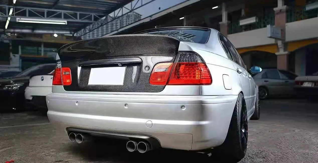 Ксл типа углеродного волокна задний багажник крышка капота для BMW E46
