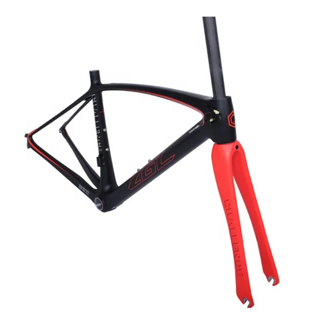 ZGL-CRB28 700c orange v brake road frame bicycle climbing frames T800 carbon bike frame road