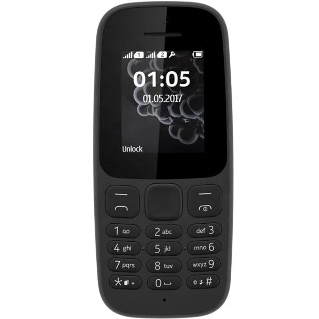 Best Selling Dual Sim Wholesales Original Factory Unlocked Cheap Classic BAR Old Mobile Cell Phone For Nokia 105 (2017) (1600428090838)