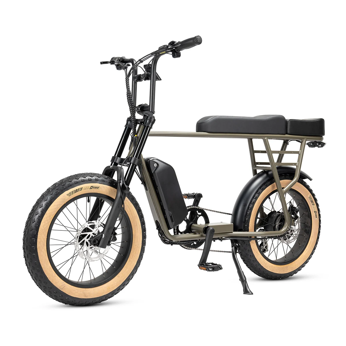 2024 Mario 20-inch fat tire electric bike 250w retro vintage style with extended frame