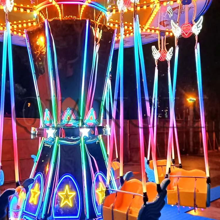amusement park fly chair swing ride rotating flying chair rides for children