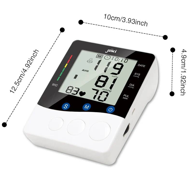 Jziki B868 Digital BP Machine Manufacture Automatic Monitor for Home and Hospital Use With Best Wholesale Prices