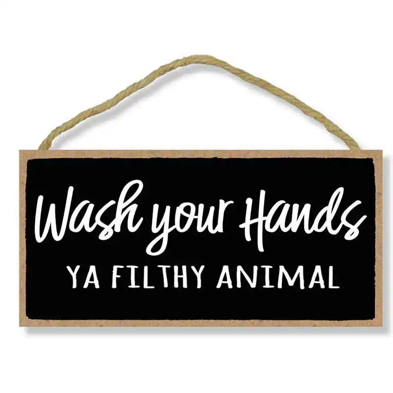 Furniture Decor Blackboard Sticker Hanging Sign Hanging Wall Art Decorative Funny Sign Bathroom Decor High Quality Personalized