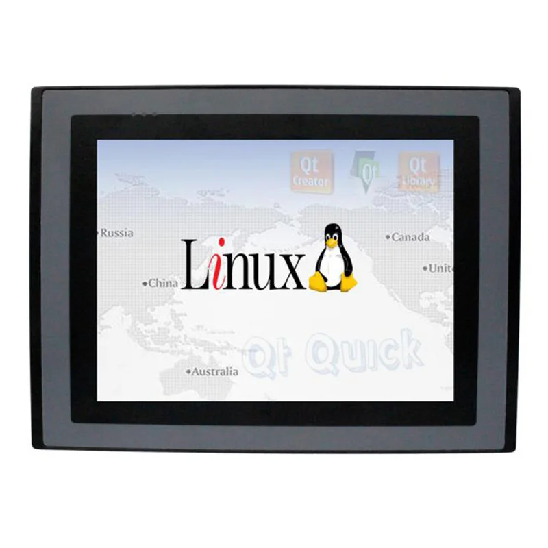  Дешевые hmi сенсорная экранная панель ПК Linux system 8 дюймов ЖК-дисплей HMI резистивный промышленный контрольный