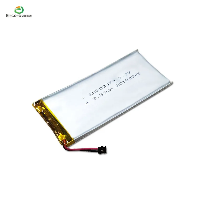 China supplier 3.7v li ion polymer 303070 lipo 3.7v 700mah rechargeable li-ion battery