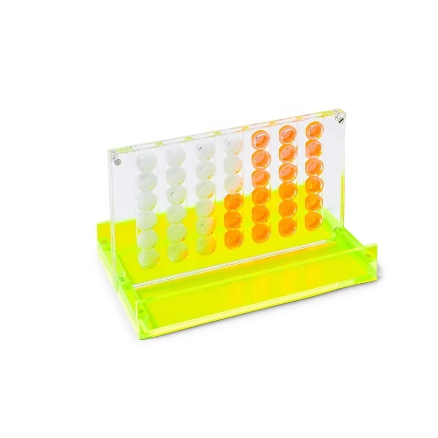 Judaica Lucite Connect 4 In a Row Game for Gifts