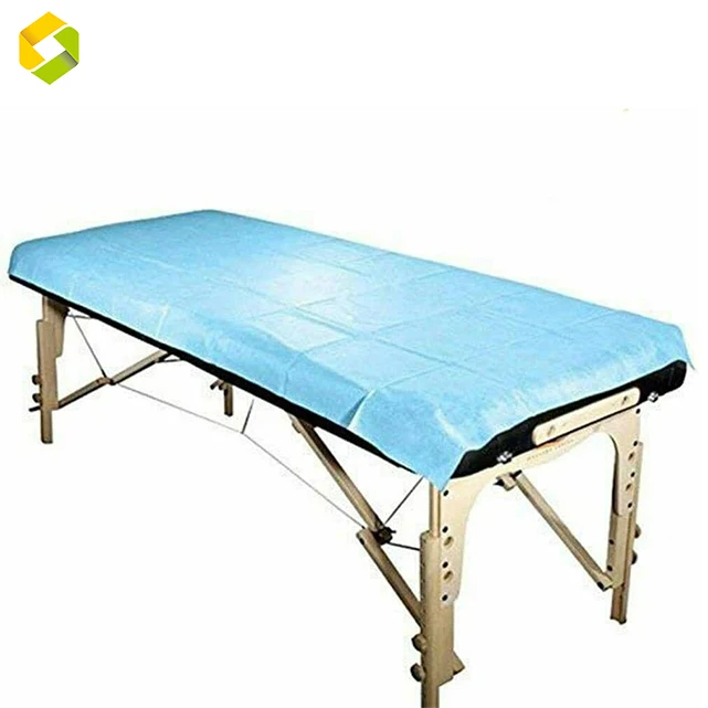 Wholesale  Disposable Nonwoven Pp Sms Bed Cover Sheet Hospital Bed Sheets For Stretchers For Spa/salon